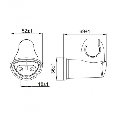 Держатель для лейки IDDIS Shower Holder 030CP00I53 030