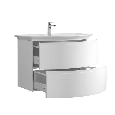 Тумба под умывальник Belux Версаль подвесная 81-02, белый глянцевый