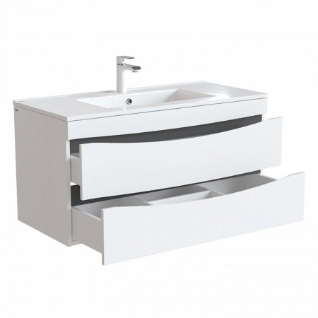 Тумба с раковиной IDDIS Cloud 100 подвесная белая (CLO10W1i95K)