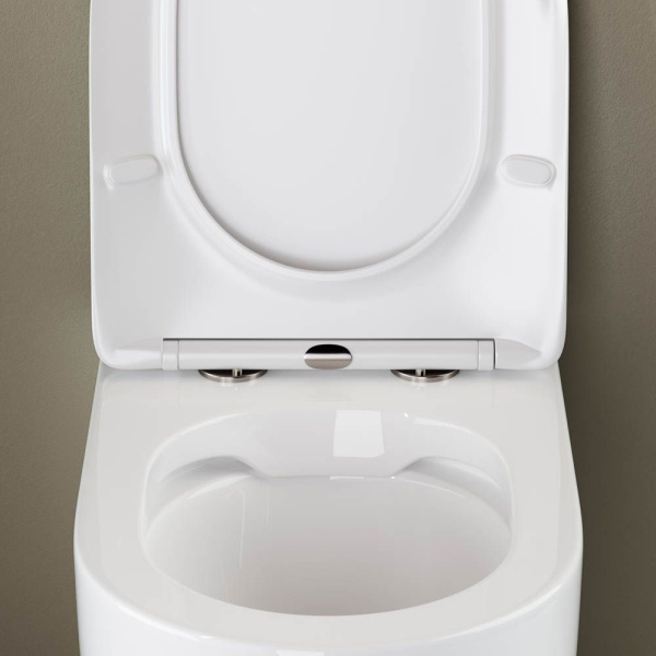 Напольный приставной унитаз Ceramicanova Mia Rimless, Белый, CN1810