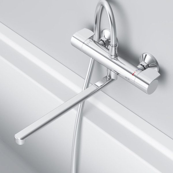 F85A50900 X-Joy, Смеситель для ванны и душа AM.PM  с ТМС с длинным изливом, хром