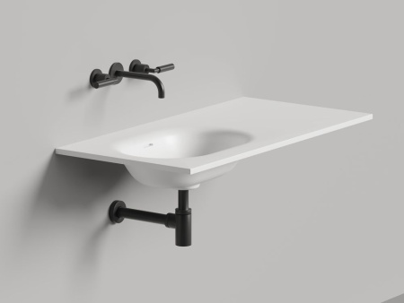 Раковина столешница Salini ONDA FLOW OVAL, белый, 1402204MN