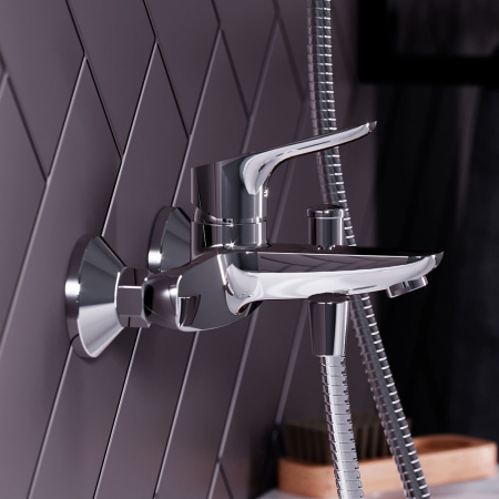 771000001 Jupiter, Смеситель для ванны и душа AM.PM, хром