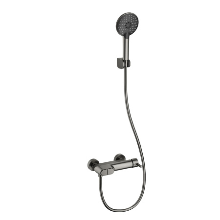 Смеситель для душа с встроенным изливом WONZON & WOGHAND, Темный графит (WW-A30902-BGG)