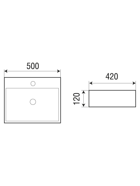 Раковина накладная WeltWasser WW SK ELBACH 21733 MW