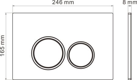 Комплект инсталляции 6 в 1 Roxen StounFix Slim 506802