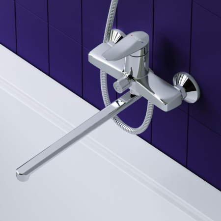 D5095000 Ultra Смеситель для ванны и душа AM.PM с универсальным изливом и душевым набором
