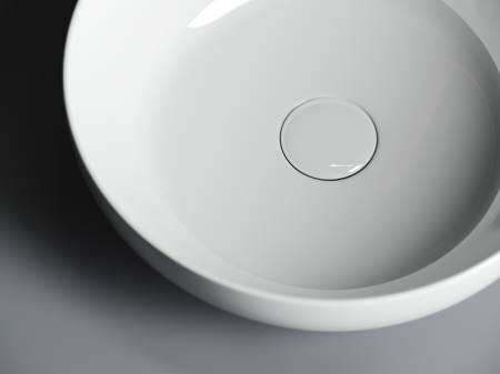 Умывальник чаша накладная круглая Ceramicanova Element 370*370*110мм, Белый, CN6020