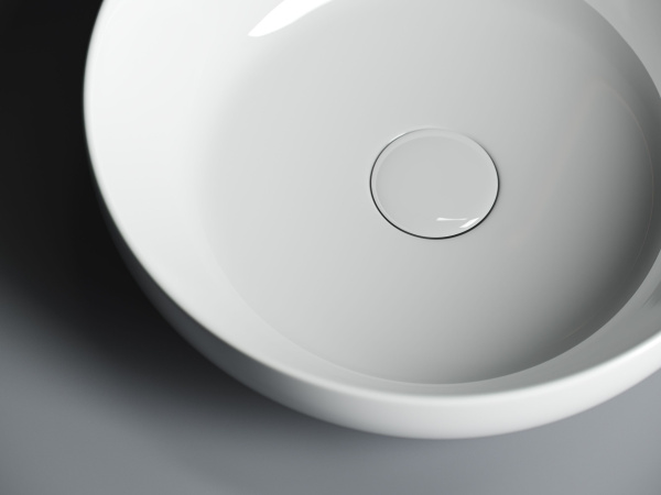 Умывальник чаша накладная круглая Ceramicanova Element 370*370*110мм, Белый, CN6020