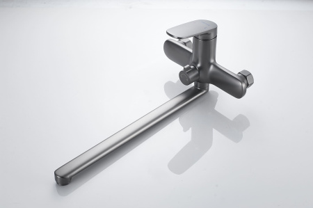 Смеситель для ванны Shevanik S8522T, оружейная сталь