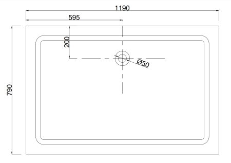 Душевой поддон акриловый Taliente PTA-0812 120х80 белый