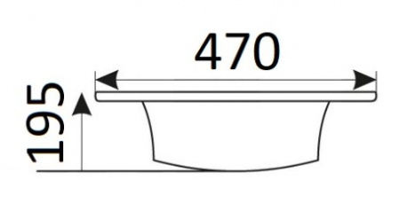 Раковина врезная CeramaLux 843-90