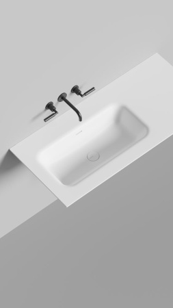 Раковина столешница Salini ONDA FLOW ROUND 72, белый, 14022052MN