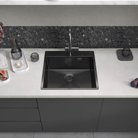 Кухонная мойка Reflexion Iseo RX2250BL оружейная сталь