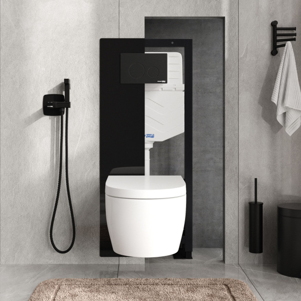 Система инсталляции для унитазов WasserKRAFT Glan 66TLT.010.ME.BL.MB02