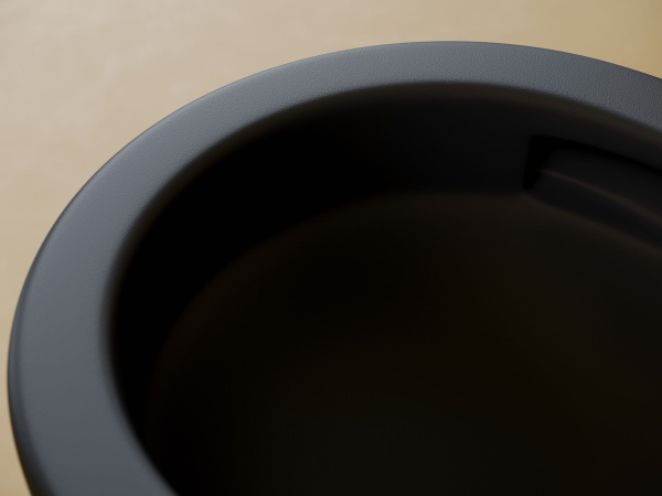 Подвесной унитаз Metropol безободковый, смыв торнадо CERAMICANOVA CN4002TMB