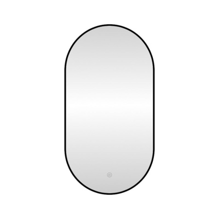 Зеркало с подсветкой LED Fixsen FX-3100B овальное 50х100 см, черное