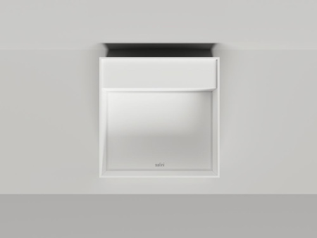 Раковина накладная Salini ARMONIA SQUARE TOP 02 без отверстия под смеситель, белый, 130522TMF