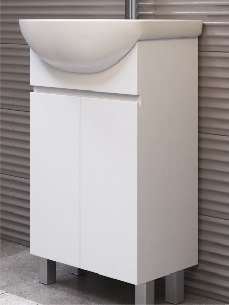 Тумба под раковину напольная VIGO Wing tn.WIN.BAL.50.2D белый, 50 см