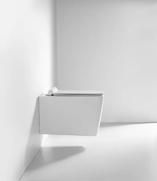 Унитаз VIOLA Aria Tornado подвесной безободковый белый со смывом торнадо Ceruttispa (525х365х320) CT10583