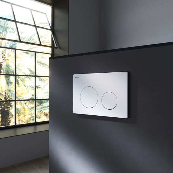 IS90101.8F1701 Инсталляция с клавишей PrimeFit L, бел глянц, с подвесным унитазом Func 54 FlashClean с сиденьем м/ли