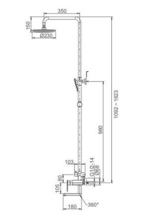 Душевая стойка Gappo Furai G2419