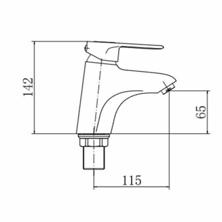 Смеситель для раковины FASHUN A1004, хром