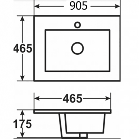 Раковина Melana MLN-E90 (9090E)