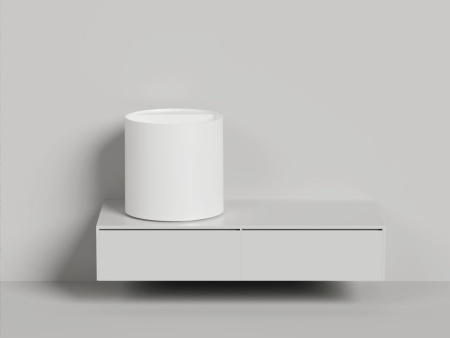 Раковина накладная Salini ARMONIA ROUND TOP 03 без отверстия под смеситель покраска по RAL полностью, 130423TMF