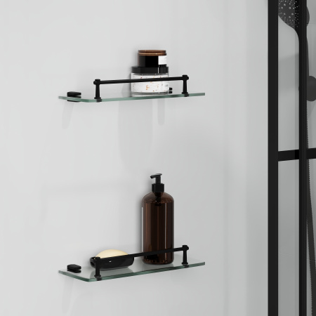 Душевая кабина Niagara Standart ST100/80/15QR/KL/BKT (100х80х225) низкий поддон(15см),черный,стекло прозрачное