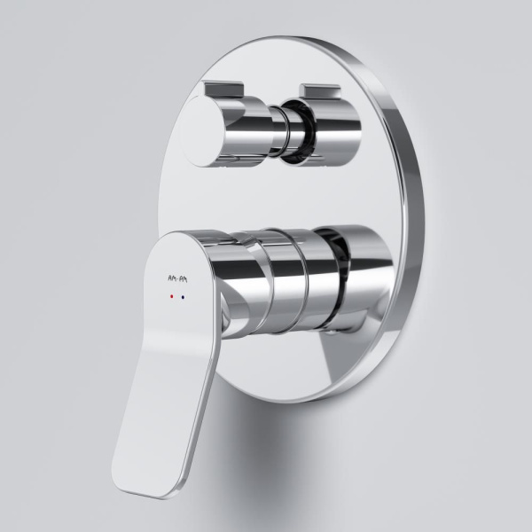 F85A55000 X-Joy Смеситель AM.PM встроенный с термостатом на 3 потребителя, хром