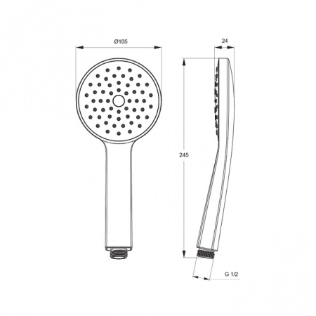 Душевая лейка IDDIS Hand Shower 0401F00i18 040