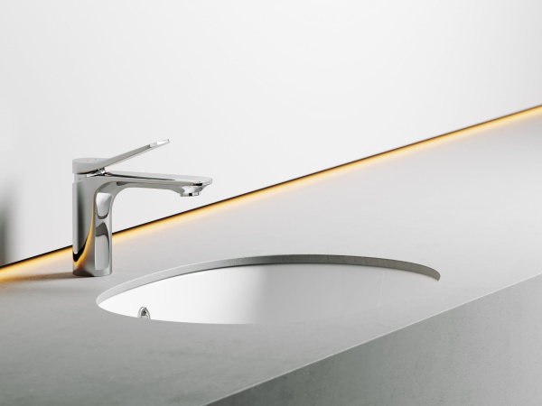 Умывальник овальный встраиваемый под столешницу Ceramicanova Element 565*385*210мм, с крепежом и шаблоном для установки, Белый, CN6044