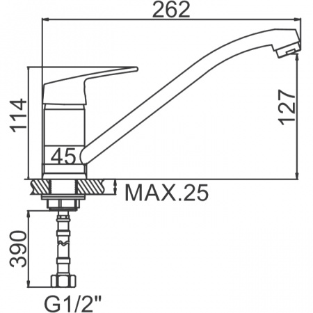 Смеситель для мойки Ledeme H16 L4916