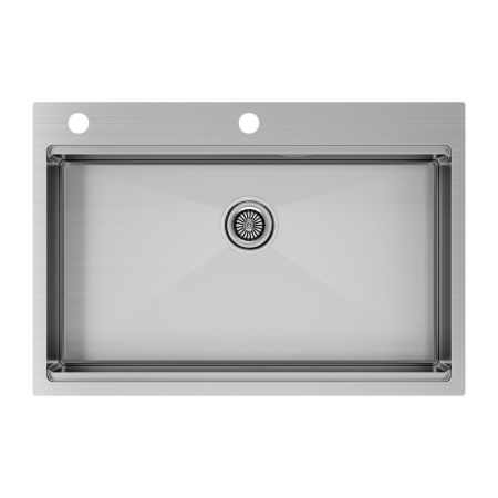 Мойка Paulmark KRONER-PRO 75 PM707551-BS 510х750х200 мм, нержавеющая сталь, брашированная нержавеющая сталь