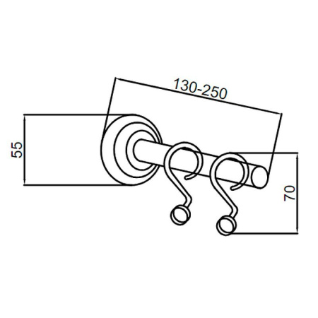 Крючок для шторы Boheme Brillante 10421 Золото