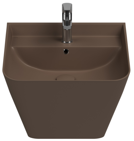 Раковина ISVEA Sott'Aqua подвесная 500*420*515 1 цвет коричневый матовый 10SQ37002SV-2H