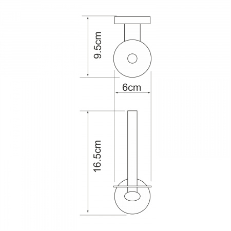 Держатель туалетной бумаги WasserKRAFT Rhein K-6297