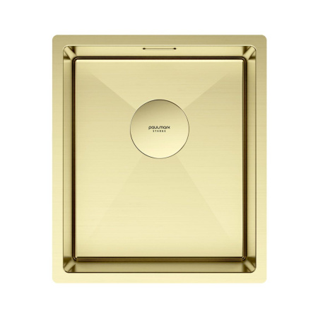 Мойка Paulmark NEXT 38 UNI PM213844-LG 440х380х200 мм, нержавеющая сталь, светлое золото