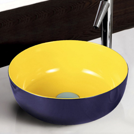 Раковина MELANA MLN-T4003-B1+B6 (сине-желтая)