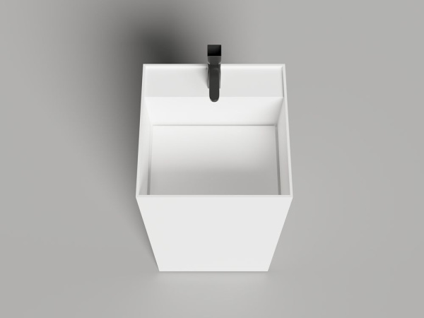 Раковина напольная Salini ARMONIA SQUARE TOP 01 без отверстия под смеситель покраска по RAL полностью, 130521TMF