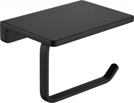 Настенный бумагодержатель плоский Grocenberg AC0027 (Черный матовый)