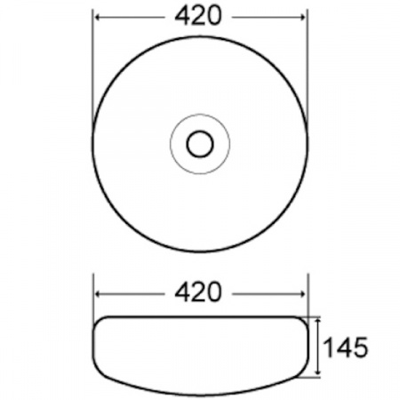 Раковина MELANA MLN-7020SS (серебро)