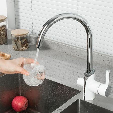 Смеситель для кухни Gappo G03-8 G4303-8 со встроенным фильтром (краном) под питьевую воду