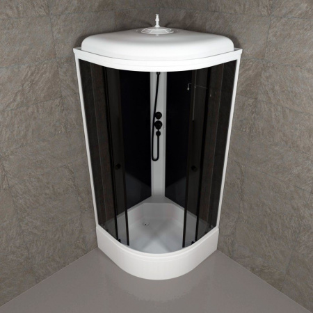 Душевая кабина Тритон Щ0000067303  Грэй-Блэк 90*90 В