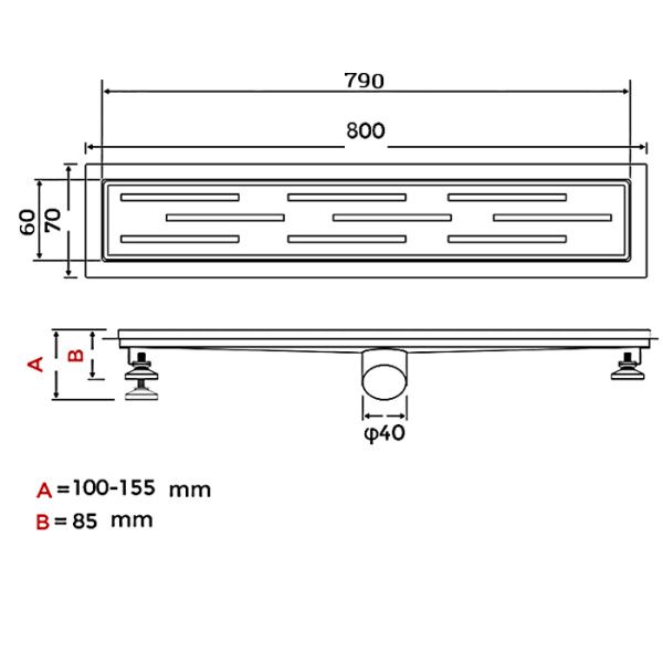 Душевой трап Gappo G88007-1