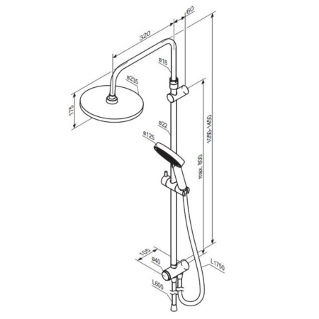 Душевая система AM.PM 947000000 Apollo
