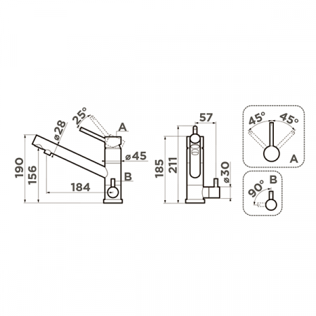 Смеситель для мойки Omoikiri Tonami-DC 4994049