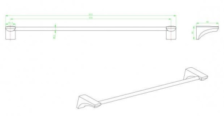 Полотенцедержатель CeramaLux Monelli 70008