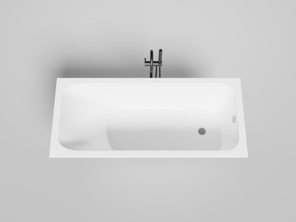 Ванна встраиваемая Salini ORLANDA 170x75 покраска по RAL полностью, S-Stone, матовый 102027MF